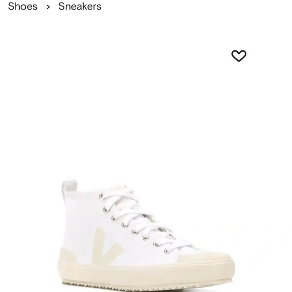 Veja white canvas hightop sneakers size 36 - Picture 7 of 7